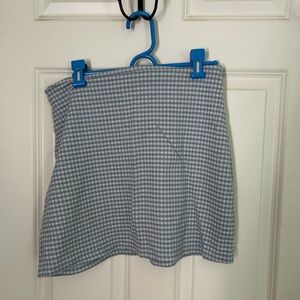 Blue Gingham Skirt